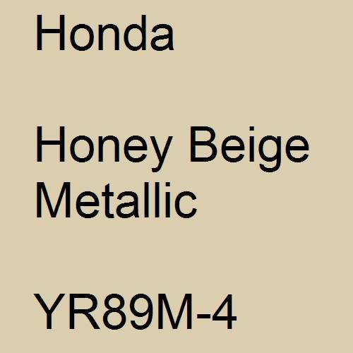 Honda, Honey Beige Metallic, YR89M-4.